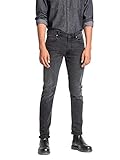 Lee Herren Jeans Jeanshose Stretch Denim Luke Slim Tapered Fit - Grau - Moto Grey, Größe:W 32 L 34, Farbauswahl:Moto Grey (IZHG)
