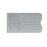 rutschfeste Badematte, Bad Massage-Matte Rechteck Badmatte Weicher Saugnapf Anti-Rutsch-Badewanne Teppich rutschfeste Badematten 40x100 PVC Anti-Blockier-System (Farbe : Light Grey)