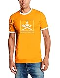 Coole-Fun-T-Shirts T-Shirt GRILL INSTRUCTOR RINGER, orange, M, 10458_orange_RINGER_GR.M