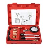 Automotive Test Kit, Gas Motor Zylinder Kompressionstester Praktisch Langlebig mit Schlauch Linear Druckrohr Englisch Bedienungsanleitung für Automotive Auto R