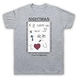 It's Always Sunny IN Philadelphia Nightman Note Lyrics Adults & T-Shirt Grey L