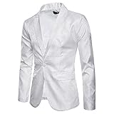 NUSGEAR Sakko Herren Slim Fit Einfarbig Sakko Blazer Männer Modern Freizeit Jackett Business Anzugjacke Herren Herbst und Winter Mode Persönlichkeit Einfarbig Freizeitanzug Jack