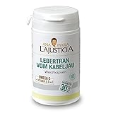 Ana Maria Lajusticia – Lebertran – 90 Kapseln für die Versorgung mit Vitamin A, D und E sowie Omega-3-Fettsäuren. Menge für 30 Einnahmetag