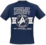 Star Trek Ex-Astris Scientia Männer T-Shirt Navy L 100% Baumwolle Fan-Merch, TV-S