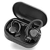 Bluetooth Kopfhörer, Bluetooth 5.1 Kabellos Kopfhörer In Ear, Sport Kopfhörer mit CVC 8.0 Noise Cancelling, HiFi Stereo Sound Ohrhörer mit HD Mikrofon, 25H Spielzeit, IP7 Wasserdicht Ohrhörer, Schw