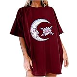 Bluse Weihnachten lila Pulli Coole blusen schulterfrei Damen Rollkragenpullover Damen Oversize t-Shirt Damen v Ausschnitt Hemd Damen Sommer Lange Tunika blusen Shirt Sp