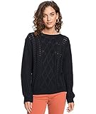 Roxy Damen England Skies Sweater Pullover, anthrazit, X