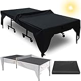 GuoPan Tischtennis Tischdecke Wasserdicht Anti-UV Draussen Abdeckung für Tischtennis Tisch Mit Seitentaschen Tischtennisplatten Schutztuch 280×154×76