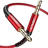 JSAUX Aux Kabel 3.5mm Audio Kabel - [3M] Nylon Klinkenkabel für Kopfhörer, Samsung Galaxy S10 S9 S8, iPhone iPod iPad, Echo dot, Heim/KFZ Stereoanlagen, Smartphones, MP3 Player und mehr - R