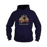 Vintage T-Shirt mit Aufschrift 'Let me See Your War Face', Hoodie Navy, Larg