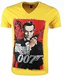 T- Shirt - James Bond from Russia Print - Gelb