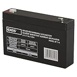 EMOS B9659 Wartungsfreier Bleiakku/Bleiakkumulator für Alarmsysteme, Brandmeldetechnik, Kinderfahrzeuge, USV-Geräte, 6V, 7 Ah, 6 V