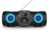 JVC Boomblaster RV-NB300DAB, 2 x 30 Watt, DAB+, UKW, Bluetooth, CD, USB, Line-In, Gitarren- & Mikrofoneingang, Fernbedienung