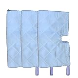 VSLIFE 3 Stück Rechteck-Mopp für Shark Euro Pro Pocket Steam Series Mop-kompatible Ersatz-Taschenpads Euro Pro Microfiber S3550 D