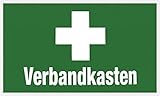 Metafranc Hinweisschild 'Verbandkasten' - 250 x 150 mm / Beschilderung / Infoschild / Verbandskasten / Erste-Hilfe-Kennzeichnung / Sicherheitsmarkierung / Gewerbekennzeichnung / 503750