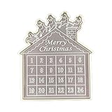 Weihnachten Countdown Kalender Epoxidharzform Weihnachten Adventskalender Silikonform DIY Handwerk Heimtextilien Gießen Silikonform für T