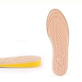CFSNCM Frauen Lichthöhe Erhöhte Einlegesohlen weiche atmungsaktive Sport Sohle Heel Hubkissen Memory Foam Massageeinsätze Schuh (Color : BEIGE 2.5cm, Size : EU 37-38 (245MM))
