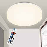 SWANEW LED Deckenleuchte mit Bewegungsmelder 15W 1350LM,IP54 Wasserfest Deckenlampe mit Bewegungssensor Einstellbar,Sensor Leuchte für Flur, Badezimmer, Keller, Diele, Garage, Lager,Neutralweiß…