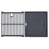 TAINO Basic 4+1 Gusseisen Rost Grillplatte Grillrost Zubehör Set Gasgrill Grill Wendep