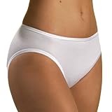 HERMKO 1031 5er Pack Damen Midi-Slip aus 100% Bio-Baumwolle, Farbe:weiß, Größe:36/38 (S)
