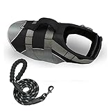 XIAORONG Haustierkleidung Hund Badeanzug Pet Life Jacke Reflektierbare Sicherheitsweste Hundekleidung für kleine große Hunde Mops Labrador Golden Retriever Oxford Weste Stilvoll und schö