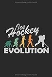 Ice Hockey Evolution retro: Eishockeyspieler Stürmer Lustig Vintage Notizbuch Goalie Maske Wintersport Eishockey mannschaftssport Planen Notieren ... Tagebuch Geschenk für Torwart Torhü