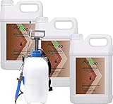 INSIGO 3x5L Spinnenspray + Sprüher - Hochwirksam Spinnen bekämpfen - Für Innen & Aussenbereich - Auf Wasserbasis & G
