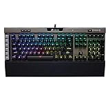 Corsair K95 RGB Platinum Mechanical Gaming Keyboard - 6X Programmable Macro Keys - USB Passthrough & Media Controls - Fastest Cherry MX Speed - RGB LED Backlit - Aluminum F
