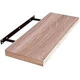 EUGAD 0114QJ Wandregal Wandboard Buchregal Hängeregal DVD CD Regal Holz Board 40cm E