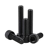 YSJJAXR Schrauben Grad 12.9 Black Cup Head Sechseckal Reverse/Links-Gewinde Schrauben M5 M6 M6 M10 M10 M12 DIN912 Linke Zahnschraube Anti-Zahn-Schraube Hardware-Teile (Color : 10PCS, Size : M12x70mm)