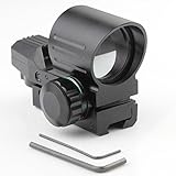 VERY100 Leuchtpunktvisier Reflexvisier Red Dot Visier Red Dot 4 Absehen und 5 Stufen Helligkeitsreglung für 11mm Weavermontag