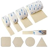 5 Rollen Filzgleiter klebefilz Selbstklebendes Filzstreifen Klebenband, Stuhlgleiter Filzmatte Zuschneidbar Möbelgleiter für Stühle Möbelgleite filzgleit klebefilz, 1.2/2.5/3/5/10cm * 1