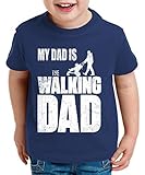 The Walking Dad Kinder T-Shirt Dead, Kinder T-Shirt Größe:122-128 (7-8 Jahre), Kinder Farben:Dunkel B