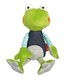 SIGIKID 39504 Frosch Patchwork Sweety Mädchen und Jungen Kuscheltier empfohlen ab Geburt grün/b