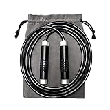 Pasking Gewicht Springseil 1LB - Schweres Springseil mit Aluminium Griff & 9mm Dicke Seil Für Fitness, Boxen, MMA, Functional Core, Crossfit Training, Kinder und Erw