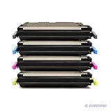 4X Eurotone Premium Toner XXL Set kompatibler für HP Color Laserjet 4700 N/DN/DTN/Plus – Alternative ersetzt HP Q5950A Q5951A Q5952A Q5953