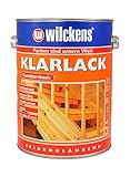 Klarlack seidenglänzend 2,5 l ca. 13 qm/Liter Innen Außen Lack Decklack Wilckens Versiegelung Holz wetterbeständig