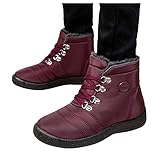 Winterschuhe Damen Warm GefüTterte Schneestiefel Herren Winter Outdoor rutschfest Winterstiefel Trekking Wanderschuhe Sports Stiefel Trekkingschuhe Wanderschuhe Stiefeletten Für F