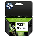 Original Tinte HP 932, 932XL, 932XLBK, 932XLBLACK, NO932XL, NO932XLBK, NO932XLBLACK CN053AE - Premium Drucker-Patrone - Schwarz - 1000 Seiten - 22,5