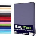 Spannbettlaken Topper 140x200-160x200 cm Spannbetttuch Bettlaken 100% Baumwolle Jersey für Matratzentopper bis 12 cm Steghöhe, Anthrazit-G