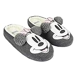 Artesania Cerda Mujer Abierta Premium Minnie Zapatillas de Estar por casa, Grau (Gris C13), 39 EU