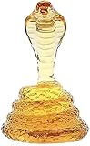 Whisky Karaffe Männer graviert König Cobra schlangenförmige Handwerk Weinflasche, 500/1000 mlHigh Borosilicat Whisky Dekanter, Schlangenkantager for Alkohol, Scotch (Size : 500ML)