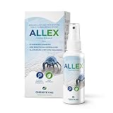 Allex by Christeyns Spray Anti Hausstaubmilbenallergie für Matratzen 75 ml, Anti Milben Spray Polsterreiniger für Sofa, Matratze, Bett, zuverlässiger Milbenschutz als Alternative zum Milbenbezug