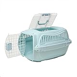GOUCER Pet Air Box, Katzenkäfig, Katzen- und Hund-Check-in-Box, Katzen-Bag-Box, tragbarer Katzenkäfig-Katzenkäfig, empfohlenes Modell S ist 8,8 lbs, Modell M ist 16,5 lbs, Freisprecheinrichtung