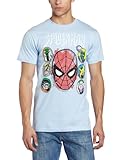 AdamimyClay® Spiderman Men's Marvel Seven Heads T-Shirt [Medium]