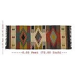 Handicraft Bazarr Dekorativer Jute-Teppich, Kelim-Läufer, großer Teppich, 60 x 180 cm, indischer Jute-Teppich, Kelim-Vintage-Teppich, Schlafzimmer, B