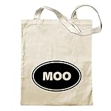 Kiwistar MOO Tragetasche Baumwolltasche Stoffbeutel Umhängetasche Langer Henk