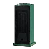 Raumheizungen Vertikaler Schwingheizer PTC Keramik-Heizturm, 3 Heizeinstellungen, LED-Anzeige, 24-Stunden-Timing, Überhitzungs- und Kippschutz, geeignet für Home Office, 2000 W