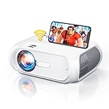 HD Beamer WiFi 6500 Lumen, Kontrast 9000:1 Helligkeit Beamer Native 720P, Leichter Mini Projektor 1,9 kg Unterstützt TV Stick, PS5,Smartphone, Xbox, HDMI,USB