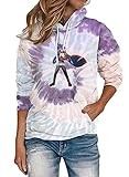 Ajhgqejfw Tengen Toppa Gurren-Lagann Frauen Lose Sweatshirt Weiche Licht Outwear Sports Training Pullover Kleiner Temperament Hoodies Mode Klassische Mäntel (Color : Purple03, Size : M)